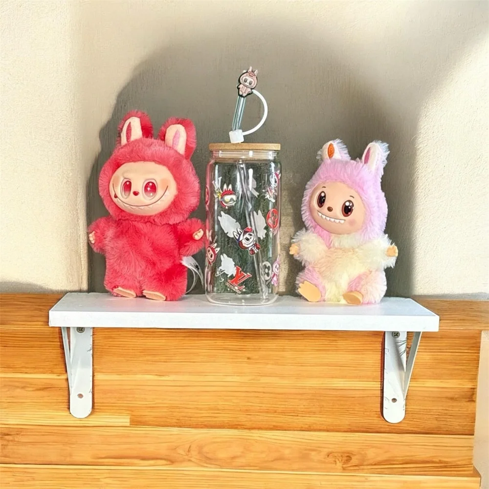 Pop mart monster , Unique custom made glass cup. Bundle .. missing box